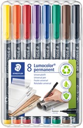 Viltstift Staedtler OHP Lumo SF 313 perm wp8s 8 Stuk