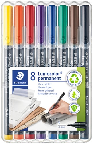 Viltstift Staedtler OHP Lumo SF 313 perm wp8s 8 Stuk