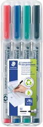 Viltstift Staedtler OHP Lumo M 315 non perm wp4 4 Stuk