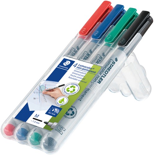 Viltstift Staedtler OHP Lumo M 315 non perm wp4 4 Stuk-2