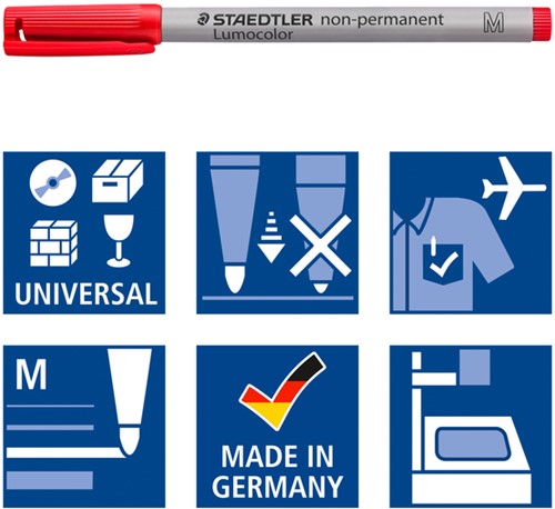 Viltstift Staedtler OHP Lumo M 315 non perm wp4 4 Stuk-1