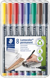 Viltstift Staedtler OHP Lumo F 318 perm wp8 8 Stuk