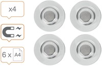 Glasbordmagneet Nobo 4 Stuk-2