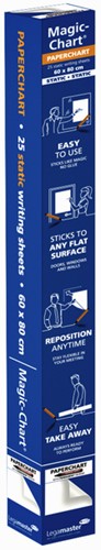 Magic chart Legamaster Paperchart 60x80cm wit 25v 25 Vel-2