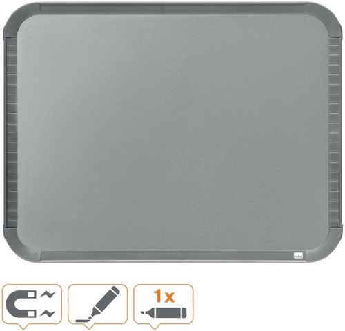 Whiteboard Nobo Slim Line 22x28cm zilver 1 Stuk-6