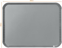 Whiteboard Nobo Slim Line 22x28cm zilver 1 Stuk-5