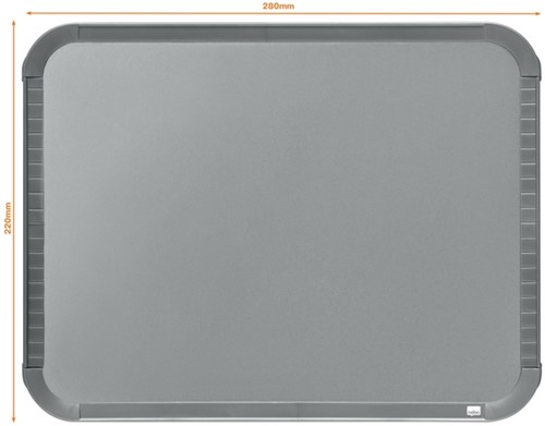 Whiteboard Nobo Slim Line 22x28cm zilver 1 Stuk-5