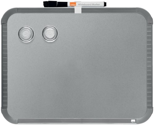 Whiteboard Nobo Slim Line 22x28cm zilver 1 Stuk-1