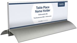 Tafelnaambord Europel 2 61x210mm acryl aluminium 1 Stuk