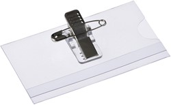 Badge Europel met clip+speld 75x40mm 24st 1 Stuk