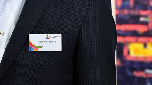 Badge Europel met clip+speld 75x40mm 24st 1 Stuk-3