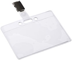 Badge Europel met strip en clip 90x60mm 1 Stuk