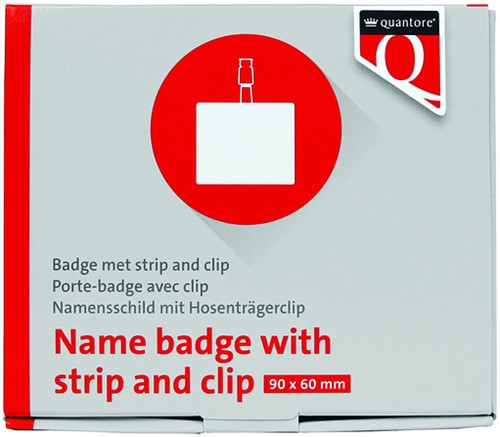 Badge Quantore clip 60x90mm 1 Stuk-2