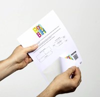 Badge Durable bezoekers 97x86mm 100 stuks 100 Stuk