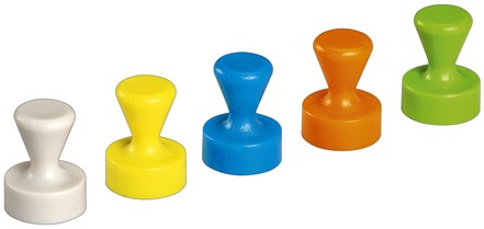 Magneet MAUL Neodymium kegel 12mm 1.5kg assorti 10 stuks