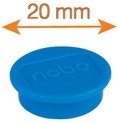 Magneet Nobo 20mm 120gr blauw 8 stuks 8 Stuk-4