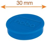 Magneet Nobo 30mm blauw 4 stuks 4 Stuk-3