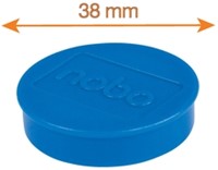 Magneet Nobo 38mm blauw 4 stuks 4 Stuk-2