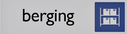 Infobord pictogram berging 165x44mm 1 Stuk