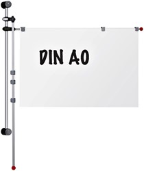 Wandhouder MAUL  met 2 armen 1.32m 62530 grijs 1 Stuk