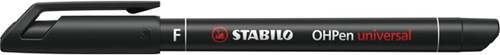 Viltstift STABILO OHP 842/46 rond F zwart 1 Stuk-2