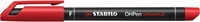Viltstift STABILO OHpen 842/40 permanent rond fijn rood-2