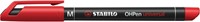 Viltstift STABILO OHpen 843/40 permanent rond medium rood-5