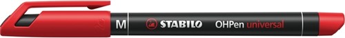 Viltstift STABILO OHpen 843/40 permanent rond medium rood-5
