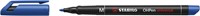 Viltstift STABILO OHpen 843/41 permanent rond medium blauw
