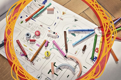 Viltstift STABILO Cappi 168/12 M 12st assorti 12 Stuk-4