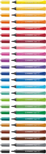 Viltstift STABILO Cappi 168/24 M 24st assorti 24 Stuk-2