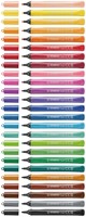 Viltstift STABILO Cappi 168/12 Arty medium assorti etui à 12 stuks-1