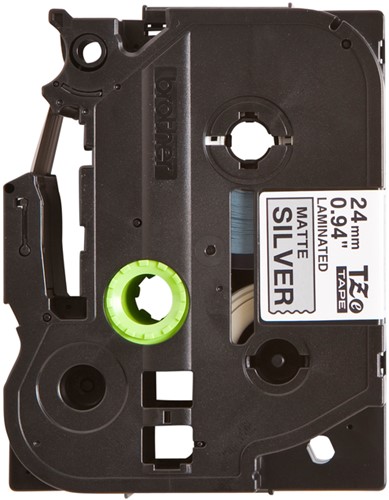 Labeltape Brother Ptouch TZeM951 24mm zilver 1 Stuk-2