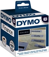 Etiket Dymo LabelWriter hangmap 12x50 wit 220 Stuk-1