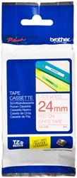 Labeltape Brother Ptouch TZe252 24mm wit 1 Stuk