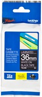 Labeltape Brother P-touch TZe-365 standaard 36mm wit op zwart