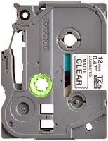 Labeltape Brother Ptouch TZeM31 12mm transparant 1 Stuk-2