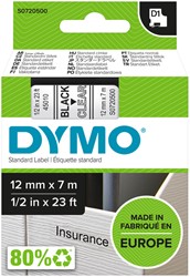 Labeltape Dymo LabelManager D1 polyester 12mm trns 1 Stuk