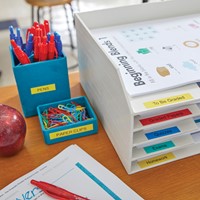 Labeltape Dymo LabelManager D1 polyester 12mm geel 1 Stuk-4