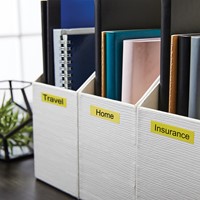 Labeltape Dymo LabelManager D1 polyester 12mm geel 1 Stuk-5