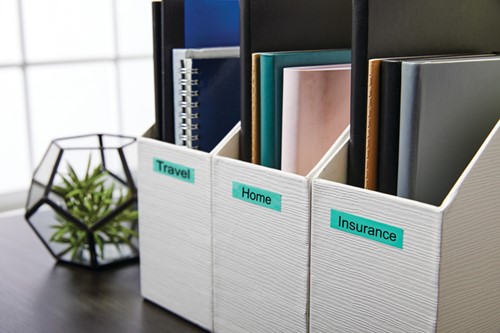 Labeltape Dymo LabelManager D1 polyester 12mm grn 1 Stuk-4