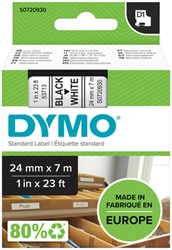 Labeltape Dymo LabelManager D1 polyester 24mm wit 1 Stuk