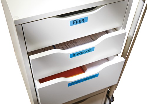 Labeltape Dymo LabelManager D1 polyester 19mm bl 1 Stuk-3