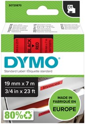 Labeltape Dymo LabelManager D1 polyester 19mm rood 1 Stuk