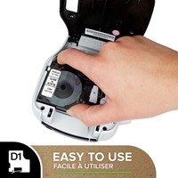 Labeltape Dymo LabelManager D1 polyester 19mm trns 1 Stuk-1
