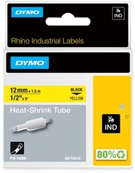 Labeltape Dymo Rhino industrieel krimpkous 12mm gl 1 Stuk