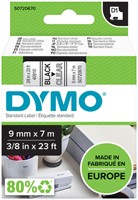 Labeltape Dymo LabelManager D1 polyester 9mm trns 1 Stuk