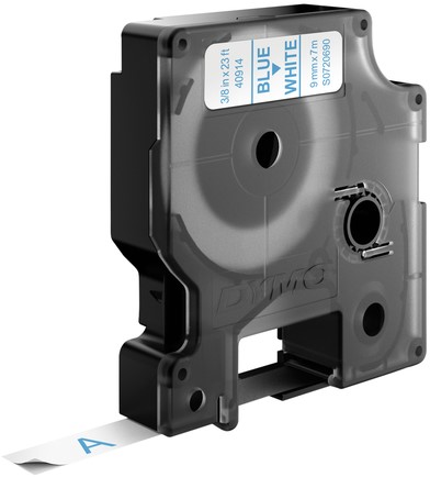 Labeltape Dymo LabelManager D1 polyester 9mm wit 1 Stuk-3