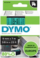 Labeltape Dymo LabelManager D1 polyester 9mm groen 1 Stuk