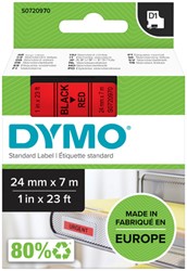 Labeltape Dymo LabelManager D1 polyester 24mm rood 1 Stuk